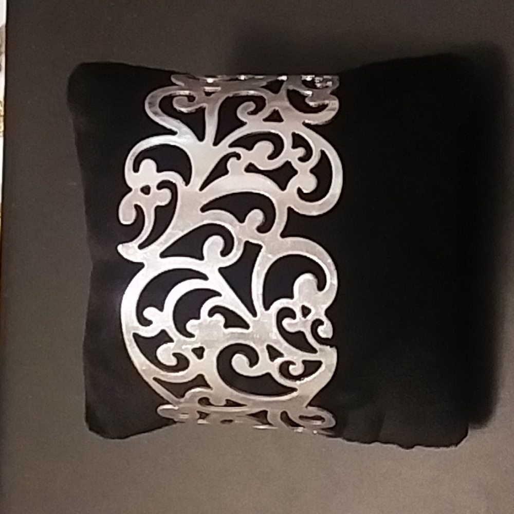Silver cuff bracelet